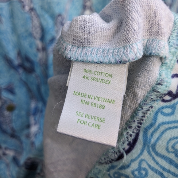 LILLY PULITZER Spa Blue Nice Tails Charlene Dress Women's Size Medium 3/4 Sleeve - Picture 6 of 13